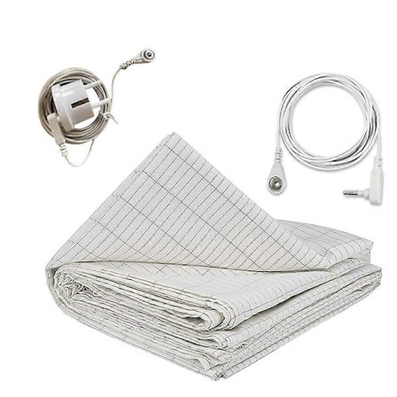 27x52 tommer jordingslaken ledende sølvfibermateriale EU-KONTAKT