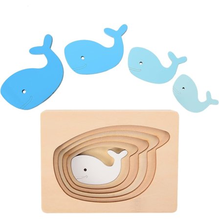 Puupalatset lasten palapelit, Montessori-lelut vauvoille, palapelit