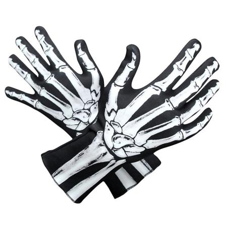 Halloween Hodeskallehansker Magiske Fyllte Skjeletthansker For Halloween Temafest Kostyme Cosplay Rekvisitter Arm Tilbehør (FMY)