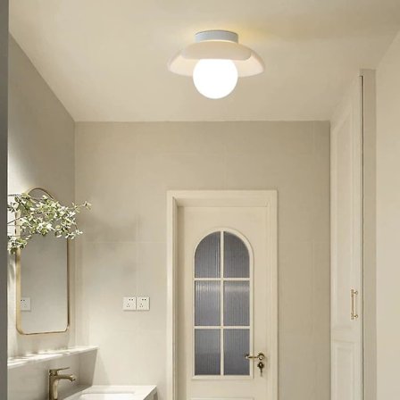 LED Taklampe Halvmontert Balkong Garderobe Stue