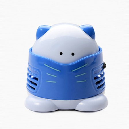 Blå Mini Diamantmålning Borr Skrivbordsdammsugare Liten Rengöringsmaskin Korsstygnsbroderiverktyg