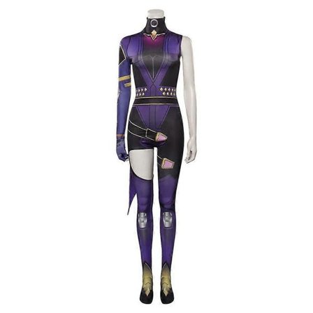 Valorant Reyna Cosplay Kostume Jumpsuit Outfits Halloween Karneval Suit