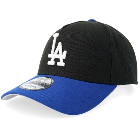 New Era - MLB Svart adjustable Keps - Hatstore Exclusive x Los Angeles Dodgers 9FORTY Black/Light Royal A-frame Adjustable @ Hatstore