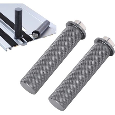 Pakke med 20 mm arbejdsbænkstop i aluminiumslegering til MFT-bord, træbearbejdning og gør-det-selv-projekter, glidende spårstop til styreskinne