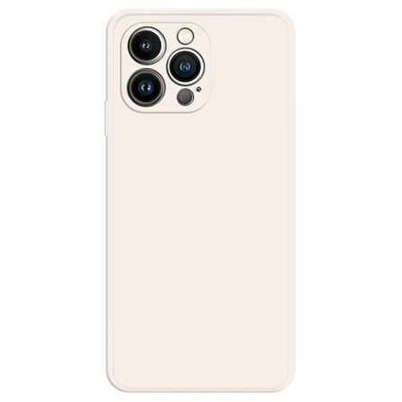 Skråt, gummicover cover til iPhone 13 Pro Max - Beige