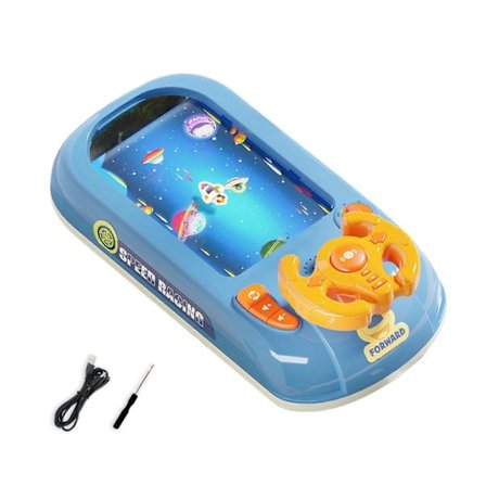 Barn Körsimulator leksak 200 Nivåer Justerbar Pedagogisk Ratt leksak småbarn Interaktiv-xindaren