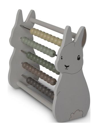 Riley Wooden Abacus 5 Rows Toys Puzzles And Games Games Educational Games Grå That's Mine*Betinget Tilbud