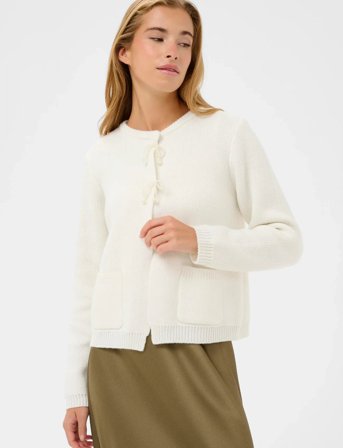 Kaffe Kabowie Cardigan - White - XXL