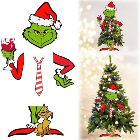 Julgrans Topp, Juldekorationer För Litet Träd, Julgrans Dekoration För Rolig Jultema Festtillbehör