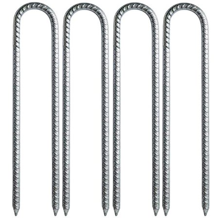 4 stycken 30cm/11.8" markspikar i stål för gunga trampolin k