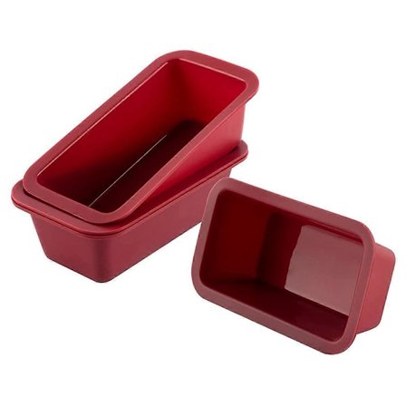 Silikoninen Mini Leipävuoka 4 Kappaleen Settti Tarttumaton Helppo Irrotus Suorakulmainen Silikoninen Mini Kakkuvuoka Suita