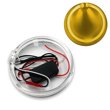 OpticFiber LED päivällä juoksevat AngelEyes DRL Halorenkaat itsesuojatoiminnolla sopivat auton ajovaloihin vedenpitävät