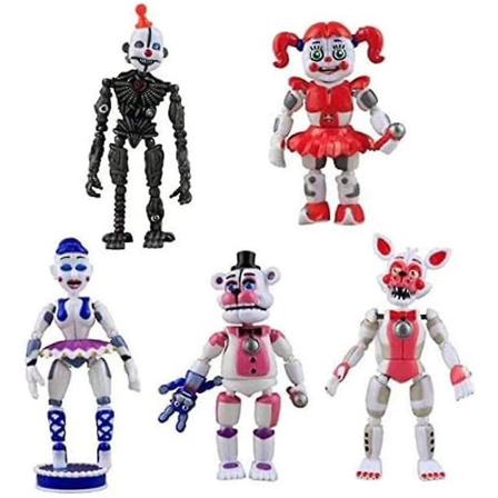 5 stk./sett Five Nights at Freddy's spillfigurer Fnaf Funtime Freddy Foxy Sister Place Lightening Action Figures