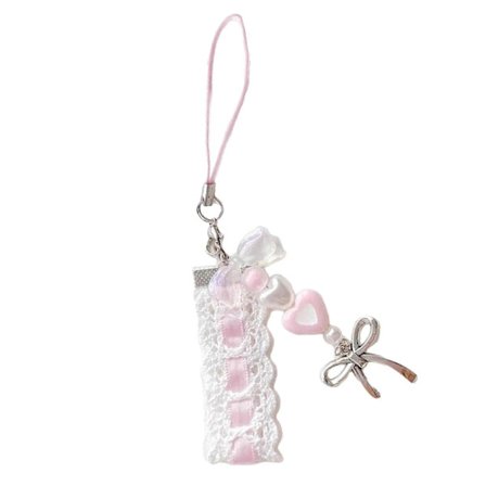 Princessedrøm Perlebesat Håndlavet Telefonkæde Moderigtig Nøglering Charm Hængende Dekoration Trendy Telefontilbehør