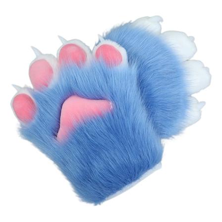 1Par Dyreklohanske Paw Votter Vinter Furry