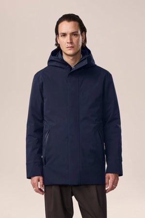 NN.07 Blake Hood Jakke Herre Blå Polyester