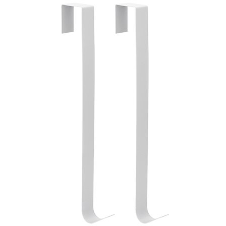 2 kpl Taottu rauta Innovatiivinen jouluköynnös Seppeleen ripustin Ovenkoukku Joulukoristeet Valkoinen