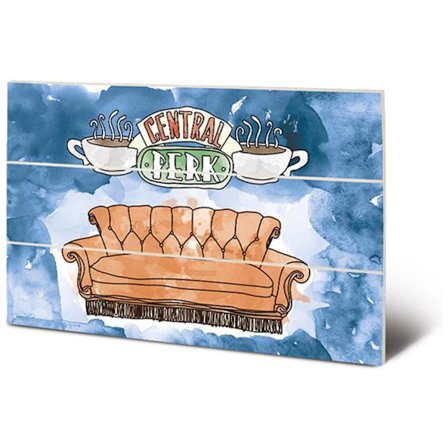 Friends Tavla i Trä Central Perk