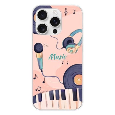 Silikonskal - Kompatibel med Apple iPhone 16 Pro - design med färgackord