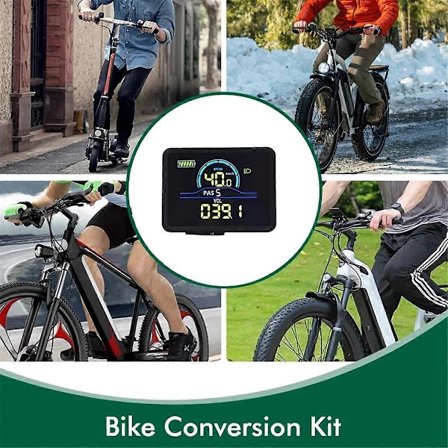 P5C Sähköpyörän LCD-näyttömittari 24V-60V Ebike Älykäs näyttö IP67 UART Värikäs LCD-näyttömittari SM 5+2PIN