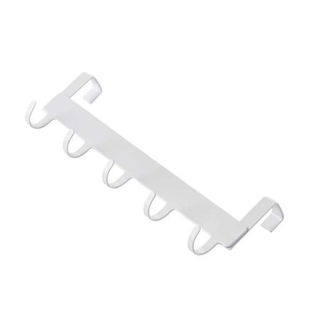 Dörrkrokar Hängande Över Dörren 5 Krokar Hem Badrum Organizer Hylla Kläder Kappa Hatt Handduk Hängare [DB]