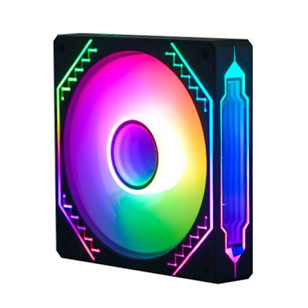 120mm 12cm Chassifläkt 5V3Pin 4Pin ARGB för Datorchassi Ultratyst Lång Livslängd Gaming PC PWM Kylfläkt Färgglad Led