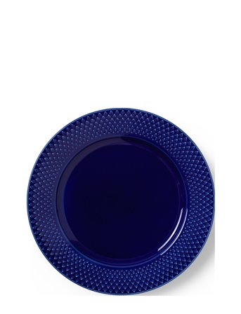 Rhombe Color Frokosttallerken Blue Lyngby Porcelæn