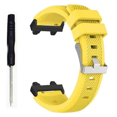 Amazfit T-Rex 2 klockarmband i silikon med twillstruktur - Gul