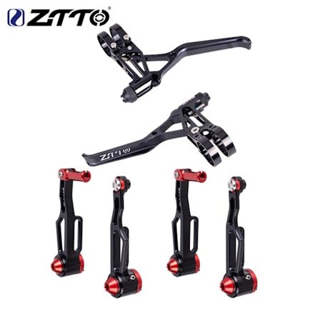 ZTTO CNC Ultralätt MTB-cykelbromsar V-bromsspakar Bromshatlar Handtag Aluminium Mountainbike V- set