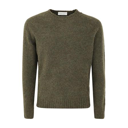Filippo De Laurentiis Round-neck Strik Grøn, Herre Strik