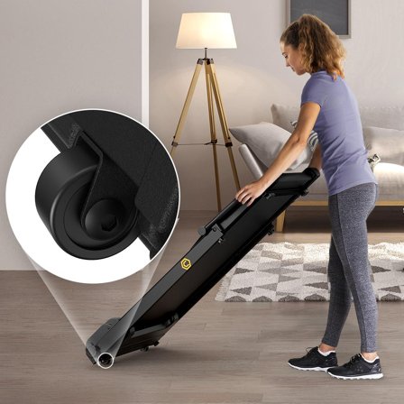 Urevo Fold Mini sammenleggbar tredemølle 10km/t, 105x40cm løpebånd