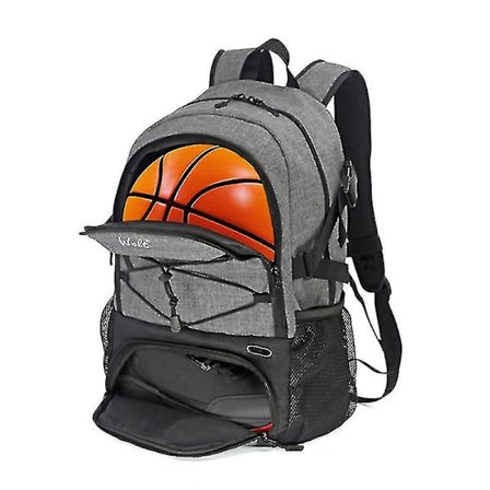 Basketball Ryggsekk Stor Sportsbag Med Separat Ballholder & Skosrom, Best For Basketball, Fotball
