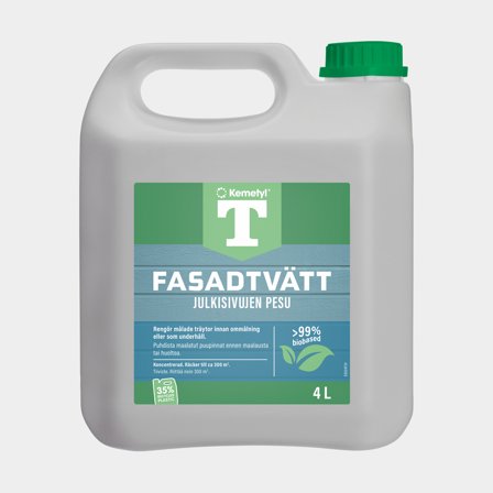 Wood cleaner Kemetyl T-Fasadtvätt, 4 litres