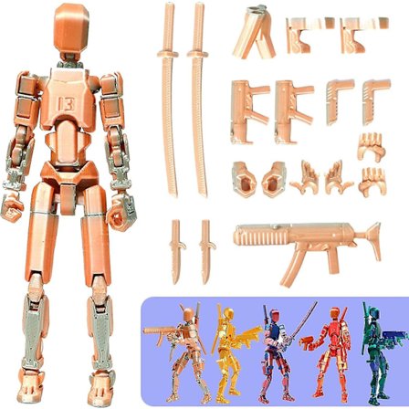 T13 Action Figur, Titan 13 Action Figur 3D Titans Figur, 3D Printet Action Figur Nova 13 Action Figur, Multi-Artikulære Action Figurer