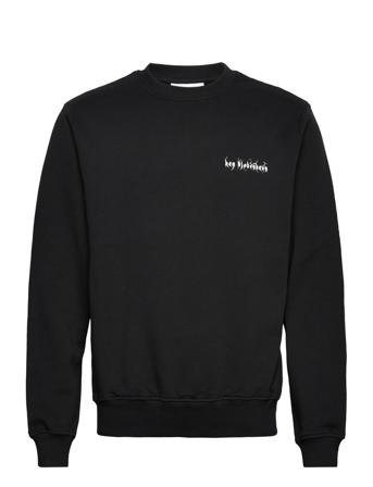 Artwork Crewneck Sweat-shirt Genser Svart HAN Kjøbenhavn