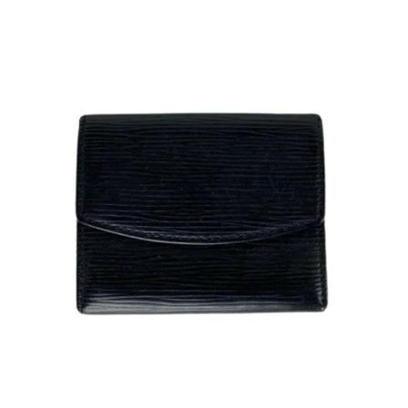 Louis Vuitton Vintage, Pre-owned Leather wallets Zwart, Dames, Maat:ONE Size