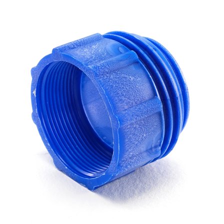 Thread adapter, 70x6 to 2" BSP, blue
