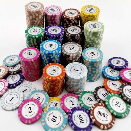 Pokerchip Mahjong Texas Hold'em Pokerchip High End Spelkort Kasinotillbehör-jc{h}