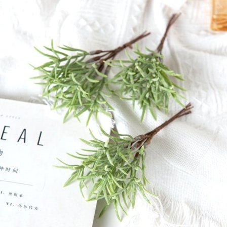 6 STK Faske Sukkulenter Planter Mini Tre Jule Krans Ornament Hjem Dekor Kunstige Blomster