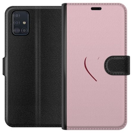 Kompatibelt Plånboksfodral till Samsung Samsung Galaxy A51 SoftPinkLove