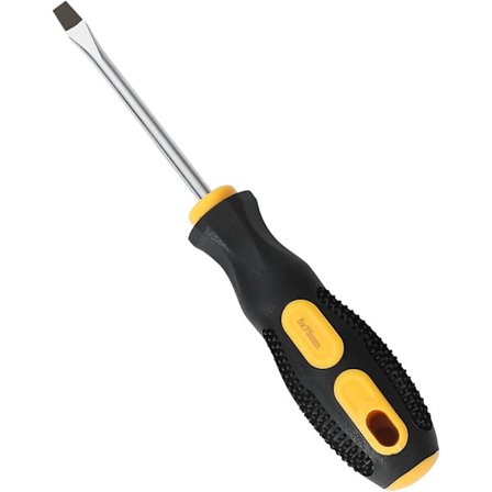 Uraruuvimeisseli, 5×75 mm liukumaton ote magneettikärkinen litteä ruuvimeisseli