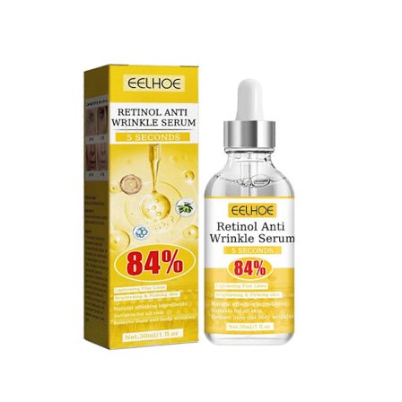 Eelhoe Retinol Anti-rynk Essens Uppstramande Ansiktshud Reducerar Rynkor Fransk Linjer Anti-Aging Hudvård