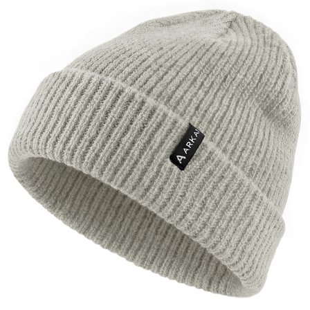 Nordic | Gorro de pescador de punto de canalé gris claro para hombres - Gorros de punto