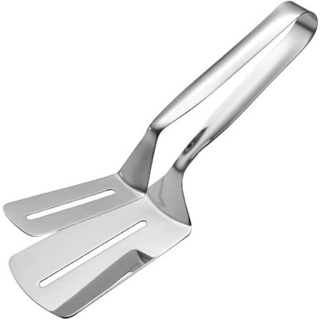 Generisk tommer spateltang i rustfrit stål til madlavning, grill, brød, bøf, barbecue