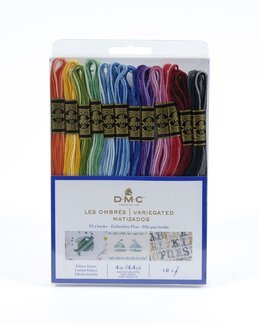 DMC Moulinégarn Variegate 12-pk