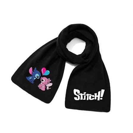 Lilo & Stitch Polar Fleece Halstørklæde Voksen Børn Vinter Varmt Blødt Sjal Halsedisse Tegneserie Print Tørklæde Unisex Gave