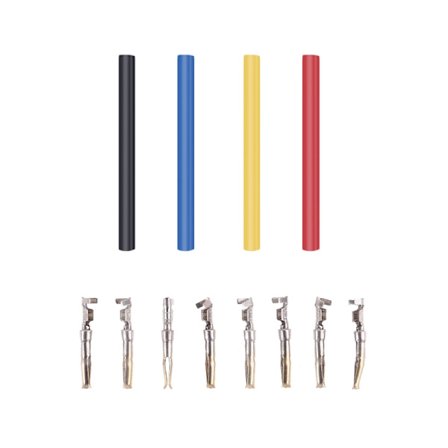 8 stk fosforbronse kassettkoblingsklips Rør Gullbelagte pinner