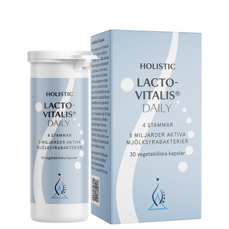 Holistic Lactovitalis Daily Mjölksyrabakterier 30 vegetabiliska kapslar