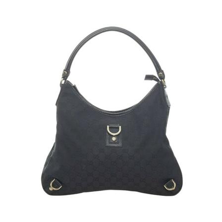 Gucci Vintage, Pre-owned Abbey Bag Zwart, Dames, Maat:ONE Size,leer