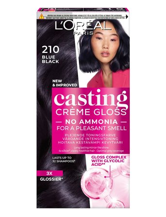 L'Oréal Paris L'oréal Paris Casting Crème Gloss Semi-Permanent Hårfärg För Alla Hårtyper 210 Blue Black - Black - 1 PCE